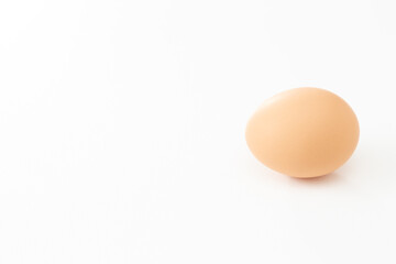 白背景に新鮮な卵