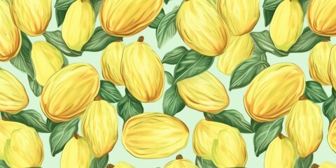 Fresh Organic Jackfruit Fruit Background, Horizontal Watercolor Illustration. Healthy Vegetarian Diet. Ai Generated Soft Colored Watercolor Illustration with Delicious Juicy Jackfruit Fruit.