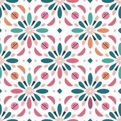 seamless floral pattern, generative AI 