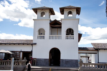 Chapel at the Mitad del Mundo park in the suburbs of Quito, Ecuador