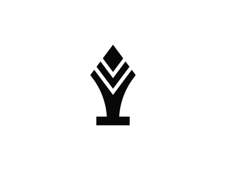 spear arrowhead hunter logo design