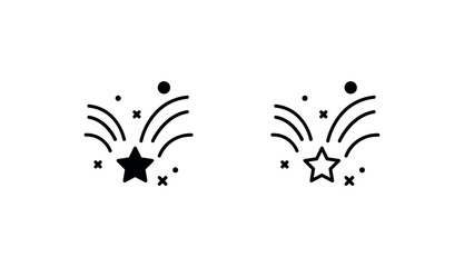 Fototapeta na wymiar Fireworks icon design with white background stock illustration