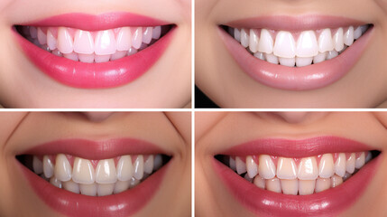 Obraz premium picture of a person showing teeth in the dental shop for use in advertising