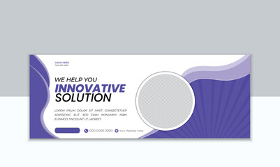 vector Creative corporate business marketing social media  cover banner design template