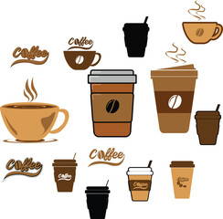 set of coffee cups