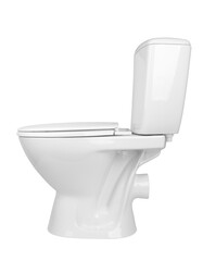 toilet bowl isolated on a white background