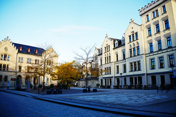Obraz premium Coburg Albrechtsplatz ehemalige Bonbonfabrik