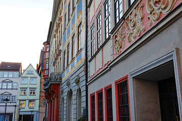 Obraz premium Coburg Fassaden am Marktplatz