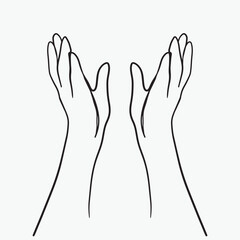 Continuous line drawing of Jesus Christ vector illustration Bible words  blessings pray