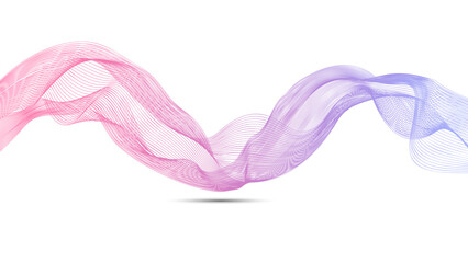 Fototapeta premium background design with pink and blue stripes horizontal vector template for banner