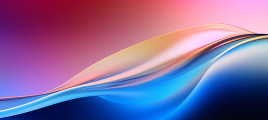 Future technology blue purple background, gradient curve line material