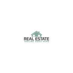 Real estate logo house logo template design isolated on white background