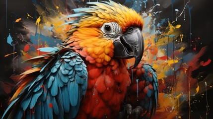 macaw ara, ai generative