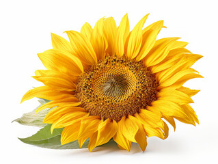 Sunflower isolated on white background, Generative ai