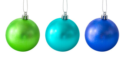 Set of Christmas balls isolate on white background