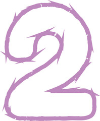 Number 2 needle for decoration.