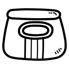bag line icon style