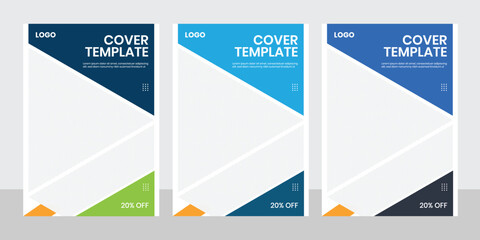 Brochure annual report a4 cover page template layout, corporate business poster, booklet, or catalog layout, geometric shape vector prospectus background design