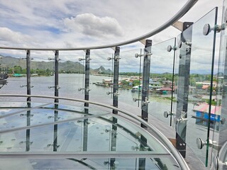 Obraz premium The skywalk at Kanchanaburi province,Thailand.