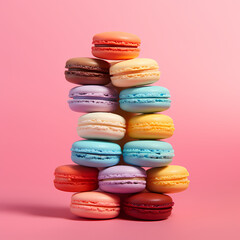 Fototapeta premium Colorful macaroon