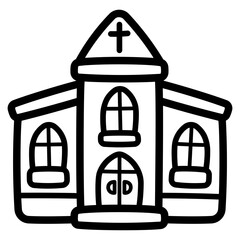 church line icon style