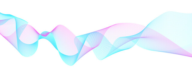 Abstract colorful blue, pink blend wave lines and technology background. Modern colorful flowing wave lines and glowing moving lines. Futuristic technology and sound wave lines background.