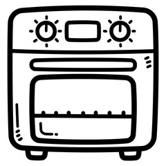 oven line icon style