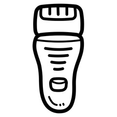 shaver line icon style
