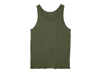 Men's Regular-Fit Tank Top, Undershirts front Military Green