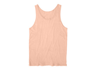 Men's Regular-Fit Tank Top, Undershirts front Peaches N' Cream
