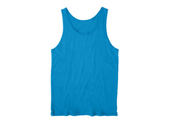 Men's Regular-Fit Tank Top, Undershirts front Turquoise