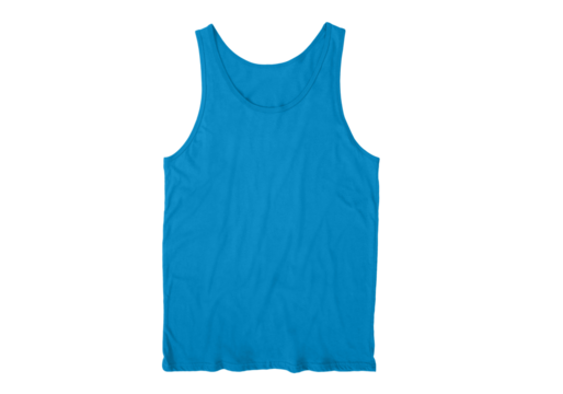 Men's Regular-Fit Tank Top, Undershirts front Turquoise