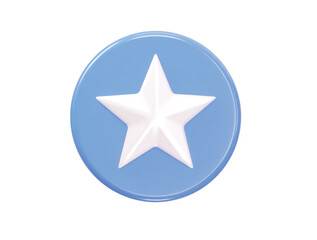 Obraz premium Star rating icon 3d vector illustration