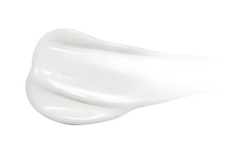 A smear of cream on a blank background. PNG