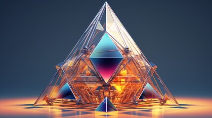 Futuristic Geometric Prism