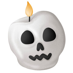 skull candle halloween