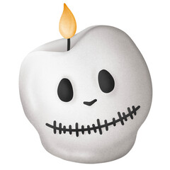 skull candle halloween