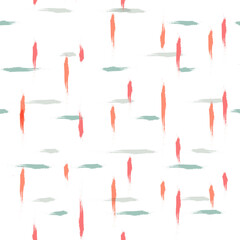 Spring watercolor pastel lines vector pattern. Hand drawn plaid seamless background. brush strokes checked texture, Gingham seamless girly print