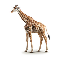 Giraffe on a white background