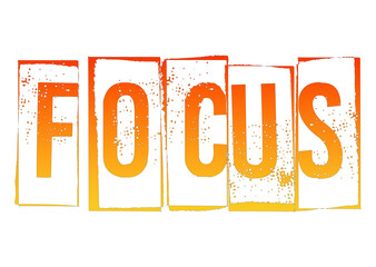 Colourful and eye catching red and green colour FOCUS PNG