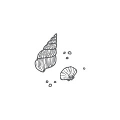 Logo element, clipart, nature, outline, tattoo, handdrawn, drawing