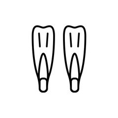 Flippers Swimming Fin Diving Foot Water