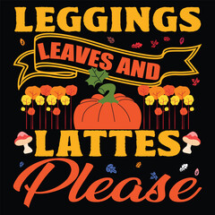 fall autumn tshart art vector