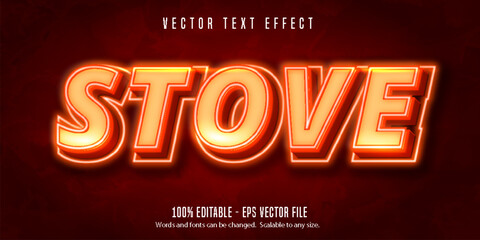 Editable Text Effect, Neon Lights Text Style