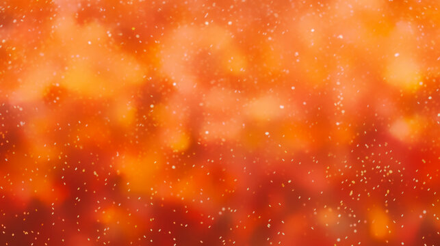 Flux de couleurs orange, effet de texture flou, arri&egrave;re-plan d&eacute;grad&eacute; de couleur jaune, orange, rouge. Point lumineux effet ciel &eacute;toil&eacute;. Design de banni&egrave;re, conception graphique, affiche.