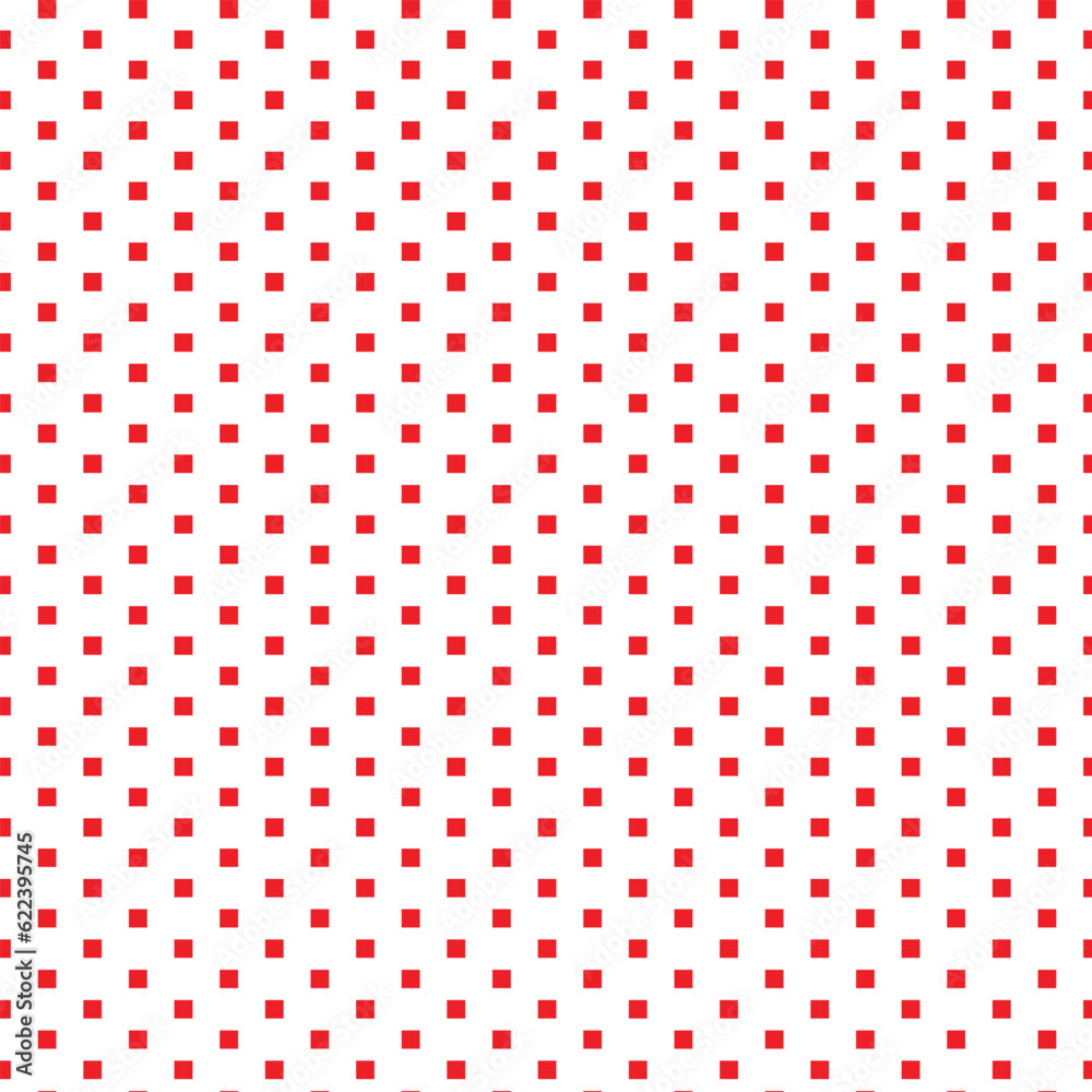 Poster abstract geometric red square dot pattern art.