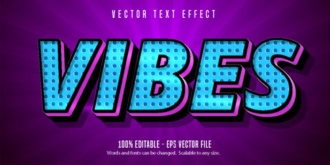 Editable text effect, cartoon and comic text style