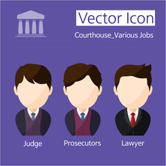 Character illustration of a court official