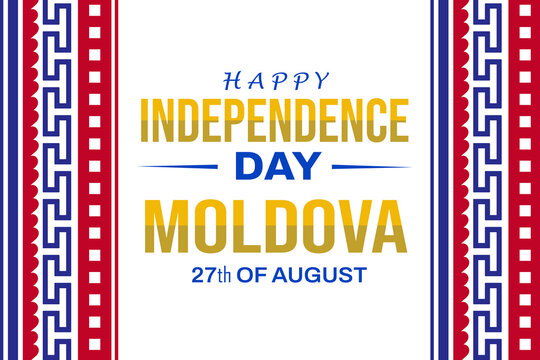 Happy Independence Day of Moldova background. 27th of august Moldova independence day wallpaper