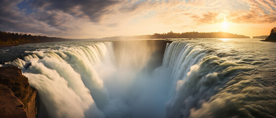 Landscape photo of Niagara waterfall